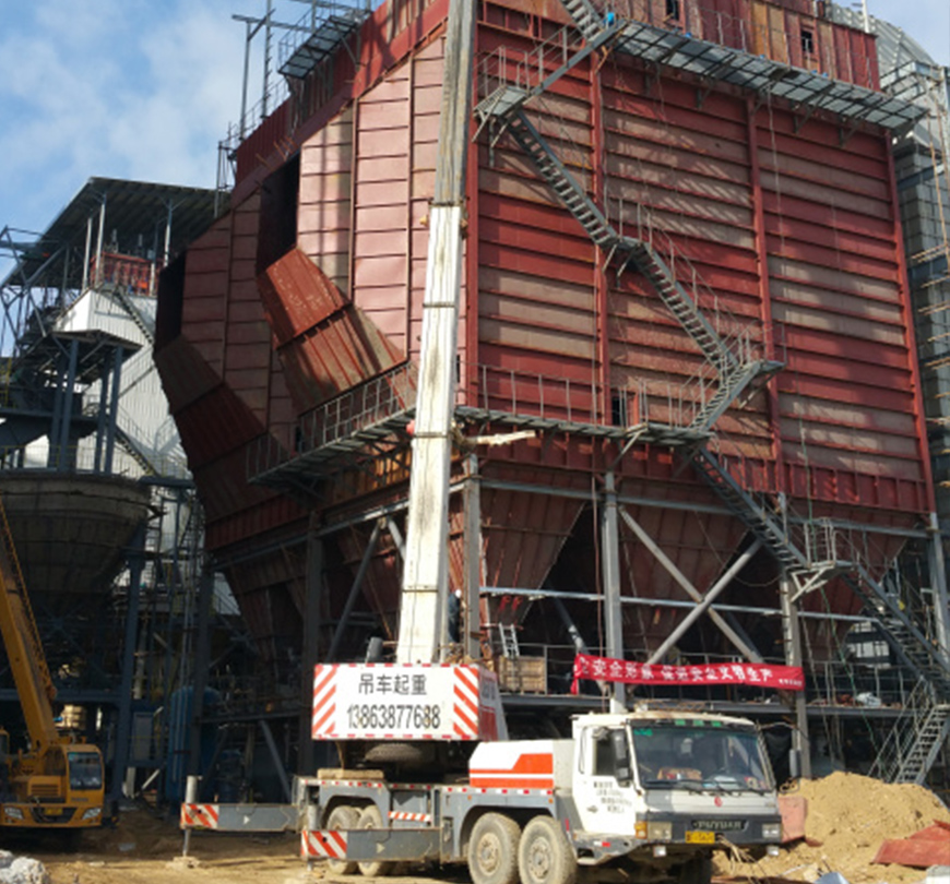 萬(wàn)華熱電除塵吊裝
