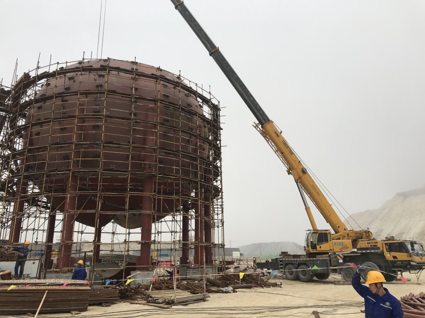 萬(wàn)華乙烯3000粒球罐